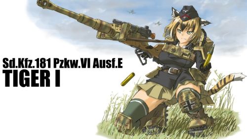 Anime girl repl icating WW2 HD Wallpaper