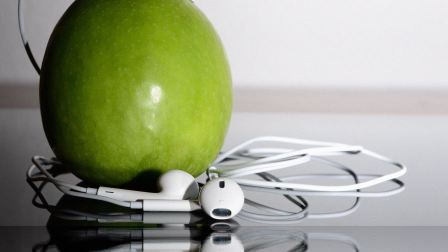 Apple headphones HD Wallpaper