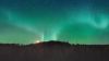Aurora on a starry night HD Wallpaper