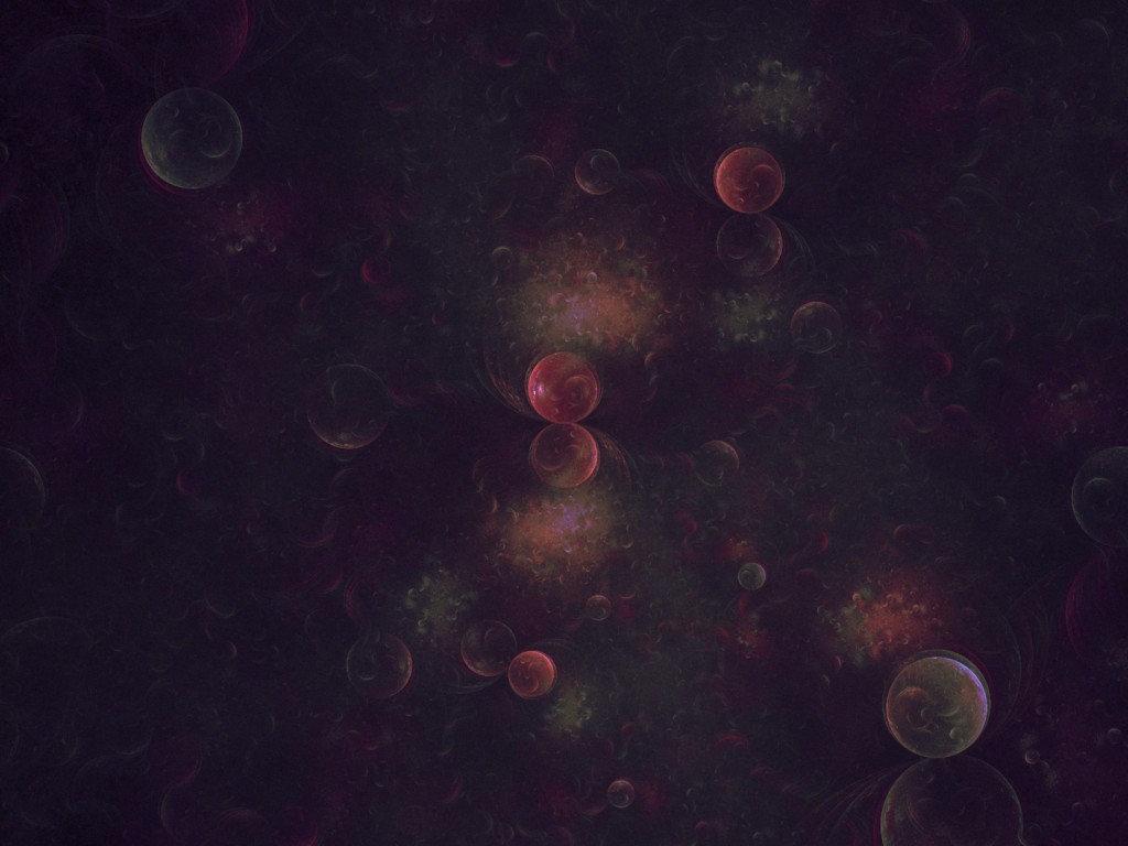 Balls at the space HD Wallpaper