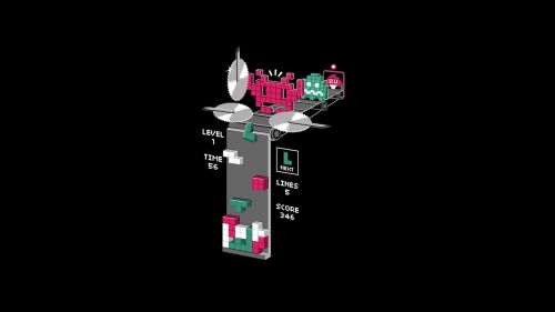 Behind the scenes of tetris HD Wallpaper