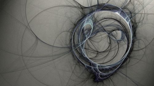 Black and gray spiral artwork HD Wallpaper