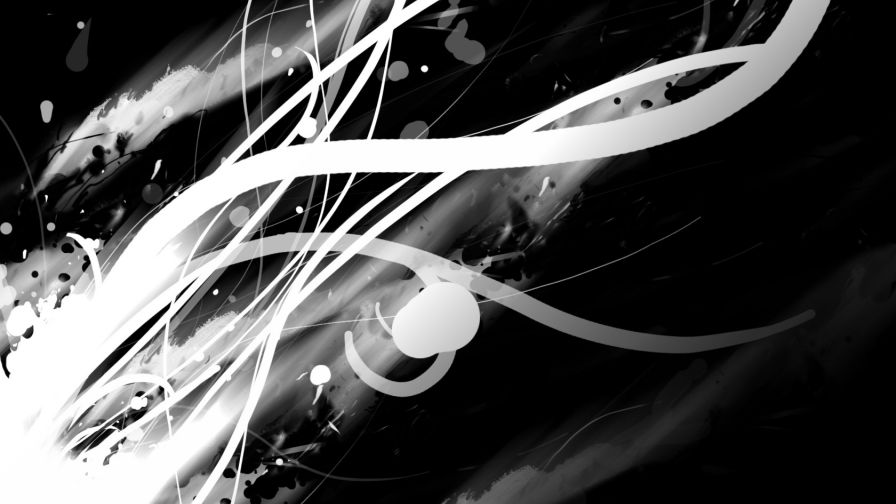 Black And White Abstract HD Wallpaper