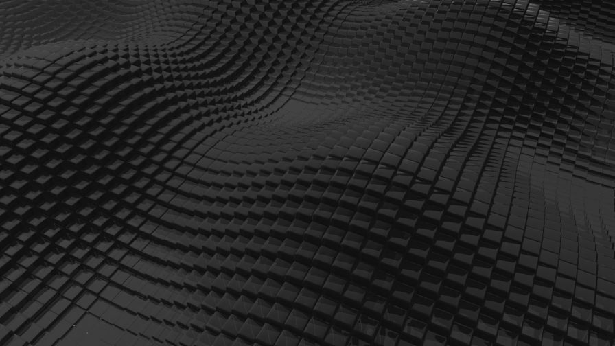 Black rough cubic surface HD Wallpaper
