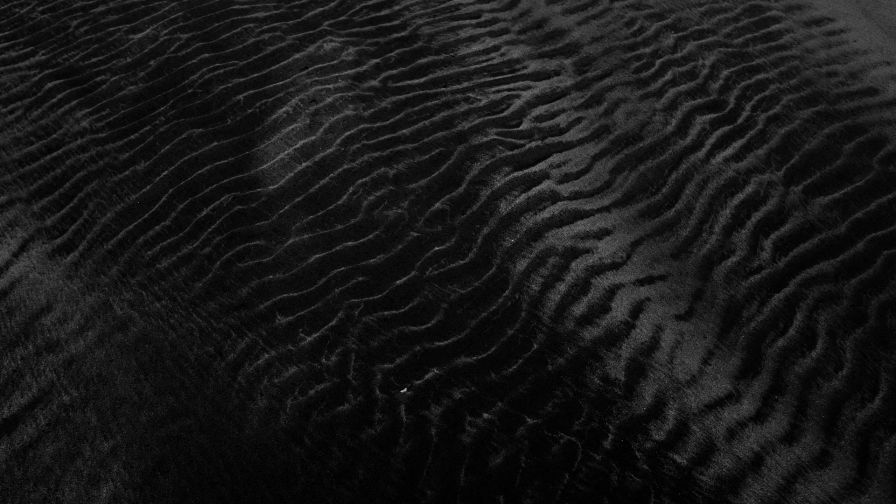 Black wavy surface HD Wallpaper