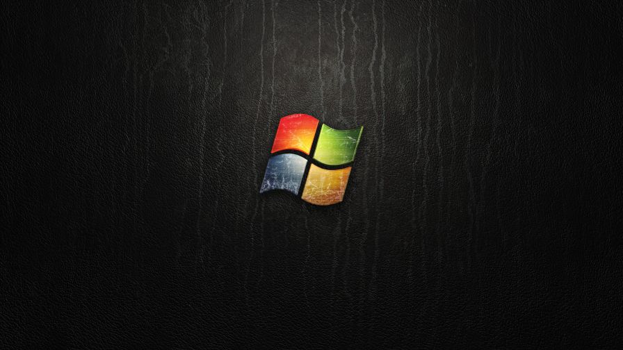Black Windows 7 HD Wallpaper