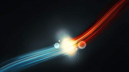 Blue Abstract Ribbon Wallpaper for Desktop and Mobiles