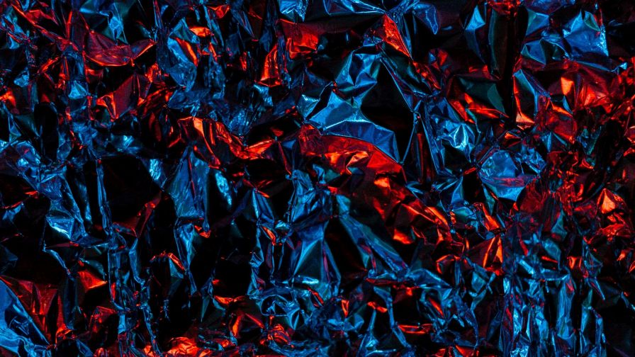 Blue and red foil HD Wallpaper