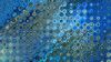 Blue cubic motif HD Wallpaper