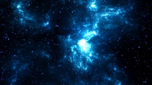 Blue dark galaxy HD Wallpaper