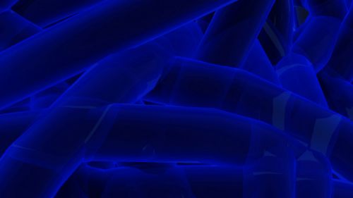Blue neon tubes HD Wallpaper