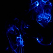 Blue smoke at the dark HD Wallpaper
