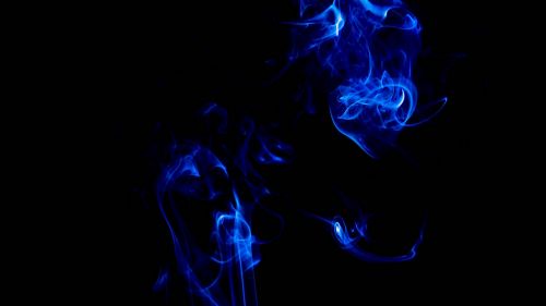 Blue smoke at the dark HD Wallpaper