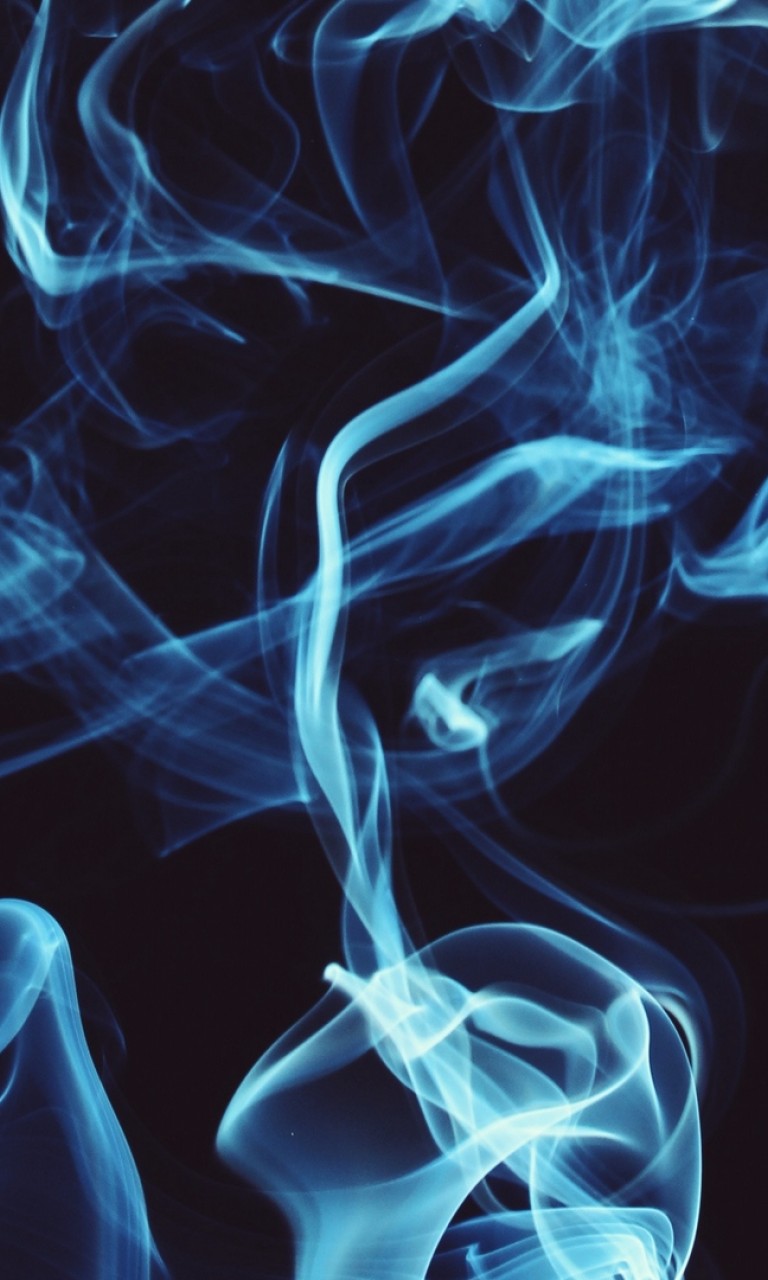 Blue smoke clots HD Wallpaper