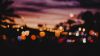 Blurry city lights HD Wallpaper