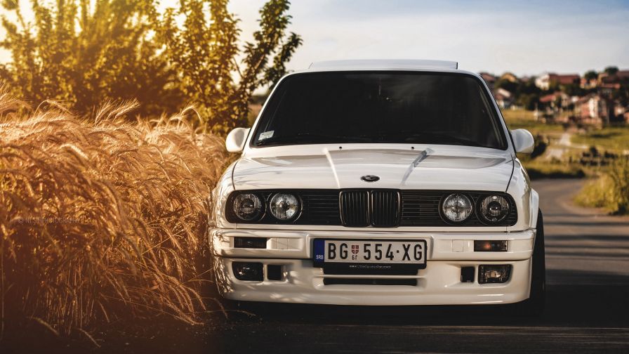 BMW 325 White HD Wallpaper