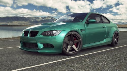 BMW E92 M3 Green HD Wallpaper