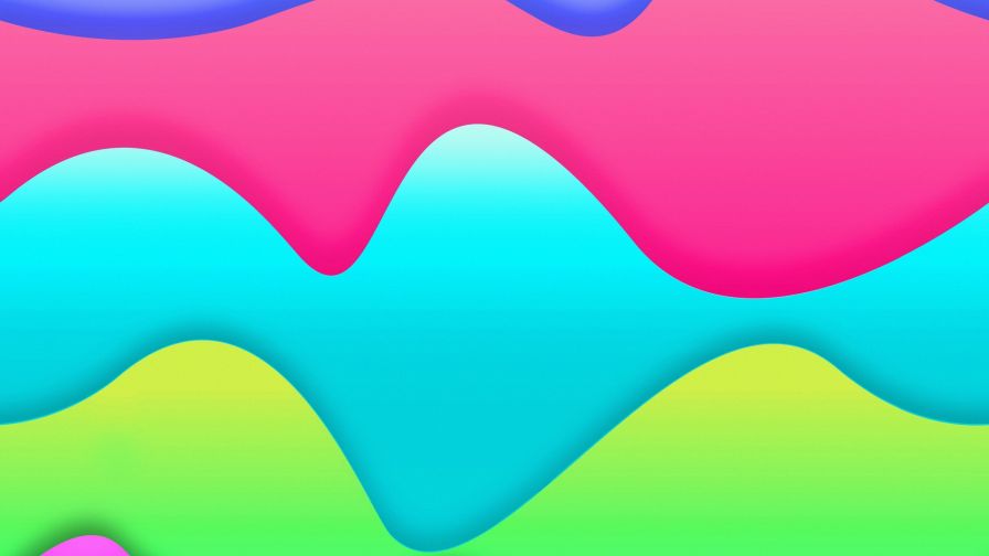 Bright wavy lines HD Wallpaper