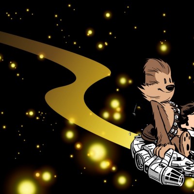 Calvin and Hobbes Meets Star Wars HD Wallpaper