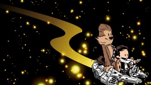 Calvin and Hobbes Meets Star Wars HD Wallpaper