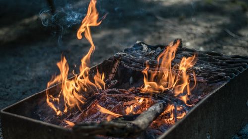 Camping Fire HD Wallpaper