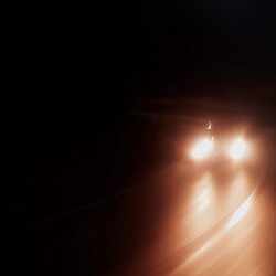 Car lights at night HD Wallpaper