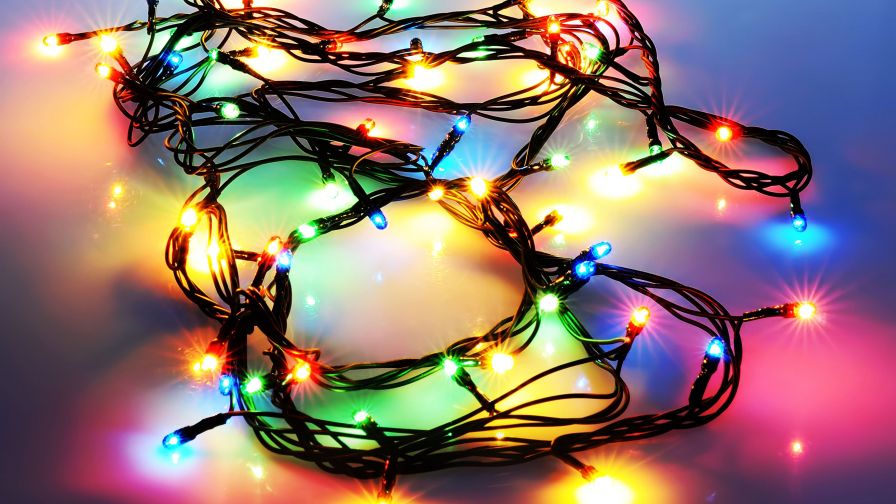 Christmas Tree Lights HD Wallpaper