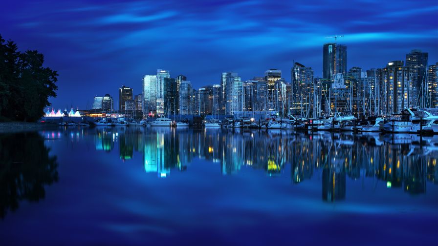 City Skyline Wallpaper for Desktop and Mobiles