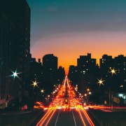Ciyu road lights at night HD Wallpaper