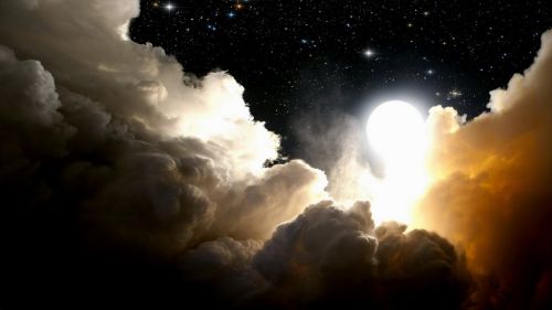 Cloud in outer space HD Wallpaper