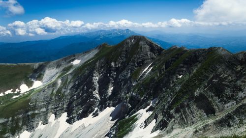 Clouds over Italian mountains HD Wallpaper