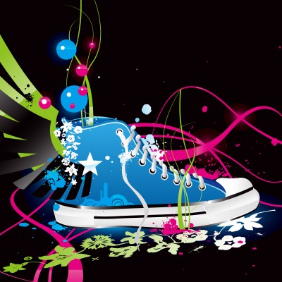Colourful Shoe Vector Wallpaper for Desktop and Mobiles