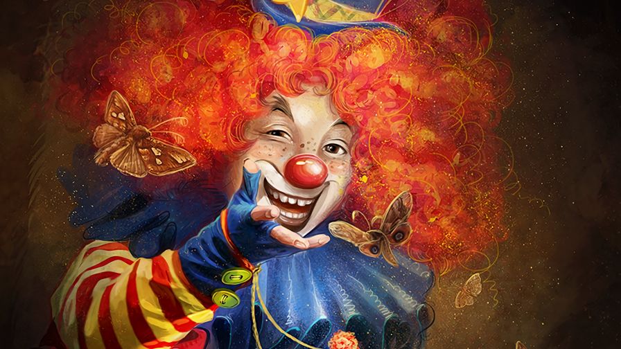 Clown smile HD Wallpaper