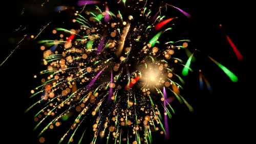 Colorful fireworks HD Wallpaper