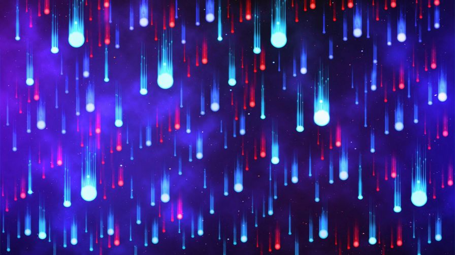 Colorful neon drops HD Wallpaper