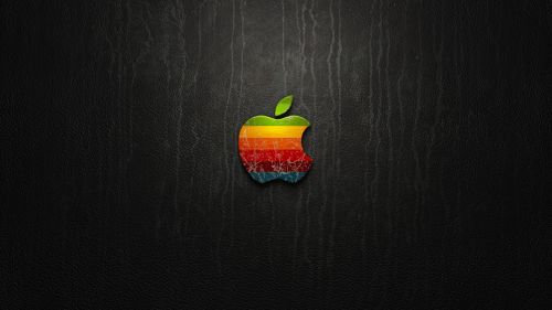 Coloured Apple Logo Wallpaper for Desktop and Mobiles