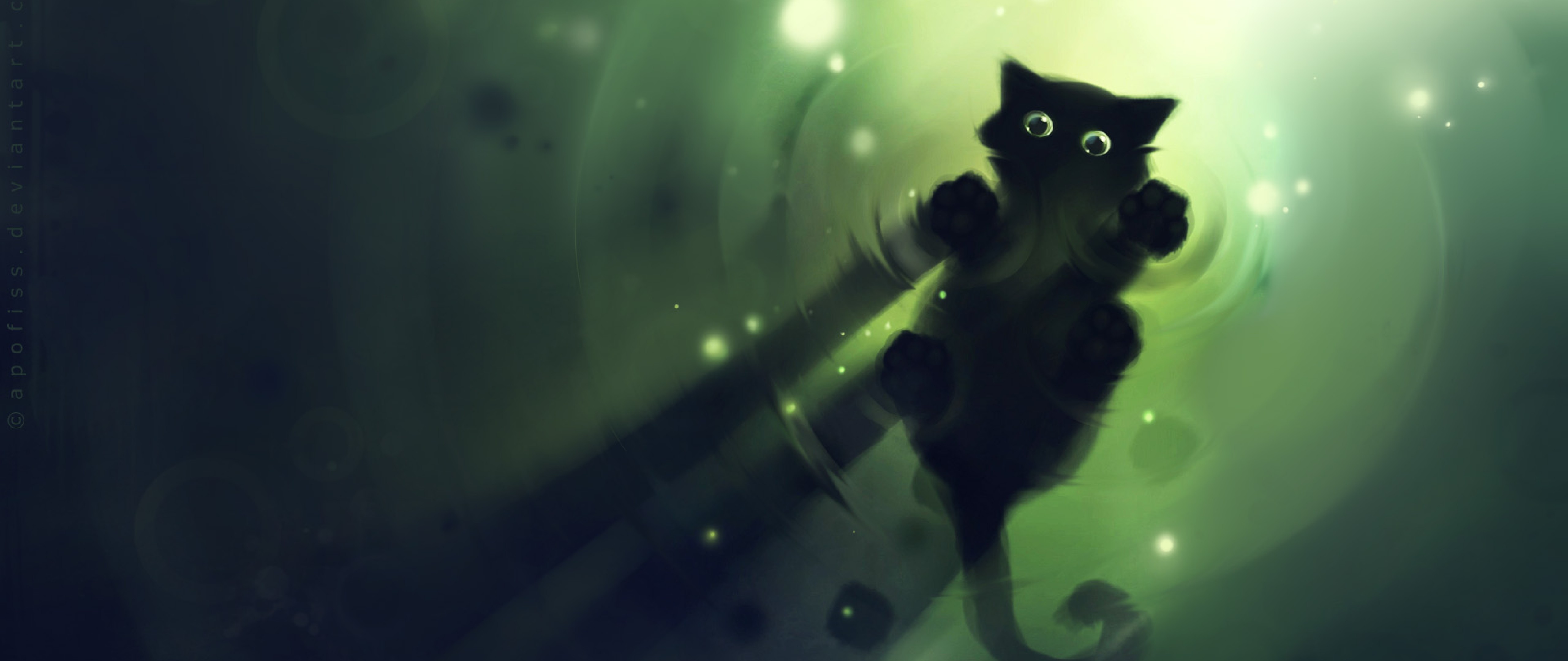 Cute Animated Cat Cartoon Background Wallpaper for Desktop and Mobiles