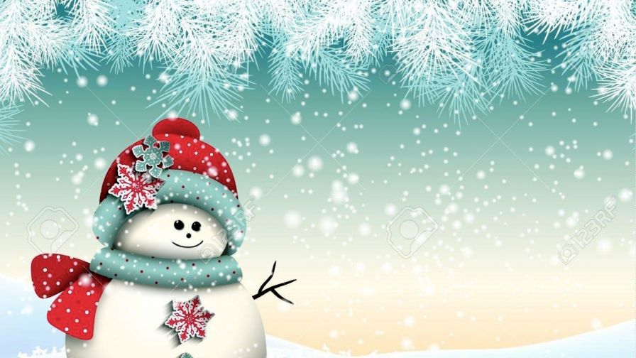 Cute Snowman HD Wallpaper