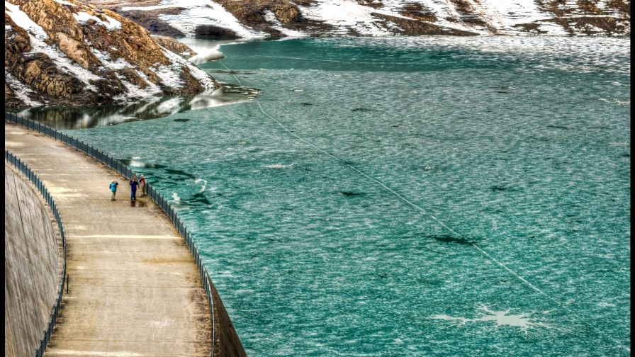 Dam in Switzerland HD Wallpaper