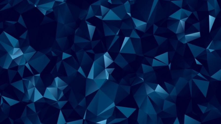 Dark blue polygonal HD Wallpaper