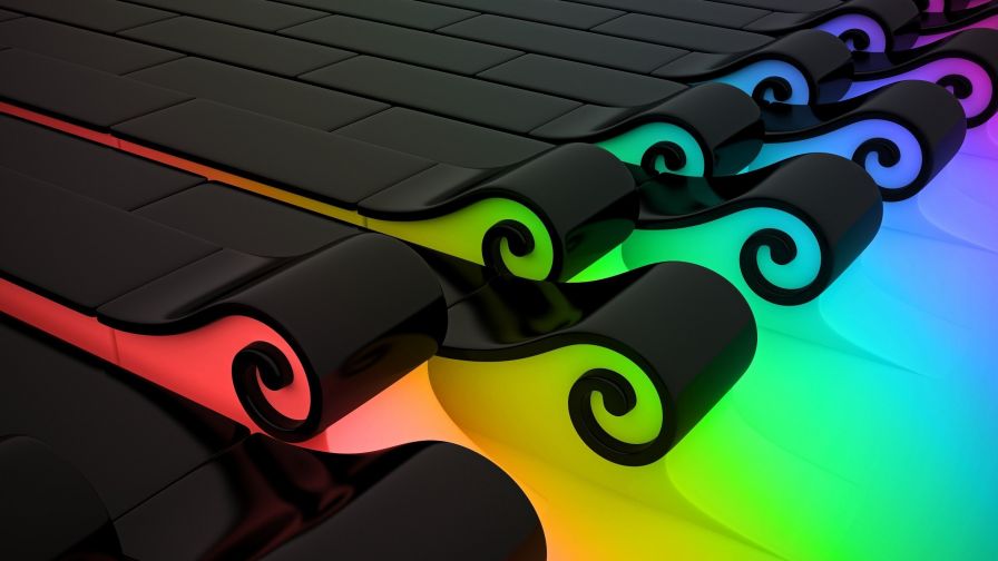 Download Beautiful Abstract Colourful Wave Wallpaper