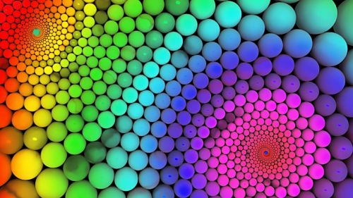 Download Colorful Rainbow Spiral Wallpaper