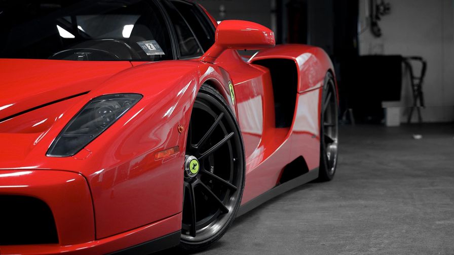 Download Enzo Ferrari Headlight Wheels Hd Wallpaper for Desktop and Mobiles