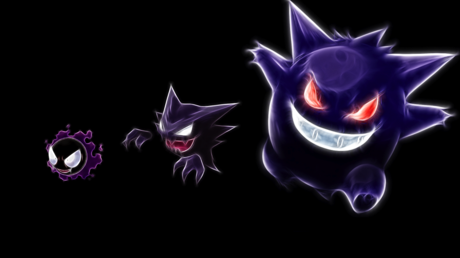 Download Gastly Haunter Gengar Pokemon Full Hd Wallpaper for Desktop and Mobile