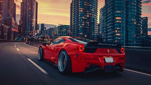 Download Liberty Walk HD 458 Ferrari Wallpaper for Desktop and Mobiles