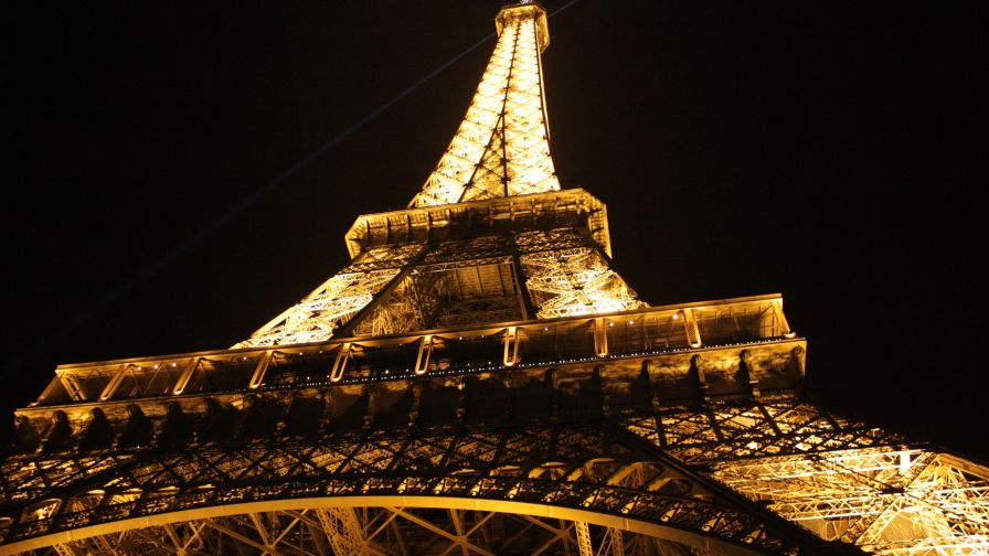 Eiffel Tower at Night Wallpaper for Desktop and Mobiles
