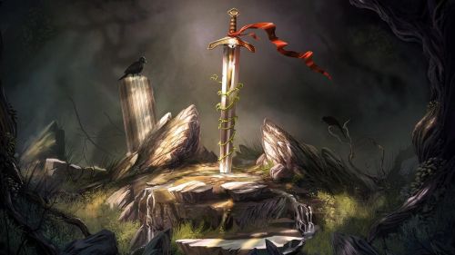 Excalibur Sword Wallpaper for Desktop and Mobiles