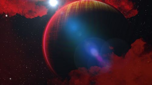 Fantastic red planet HD Wallpaper