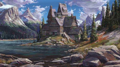 Fantasy house HD Wallpaper