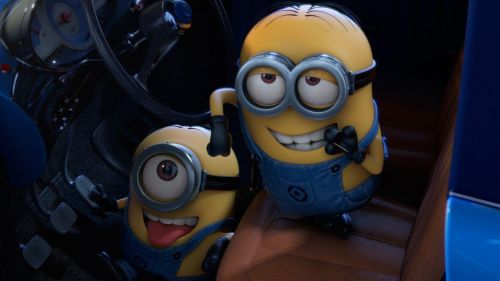 Flirting Minions Wallpaper